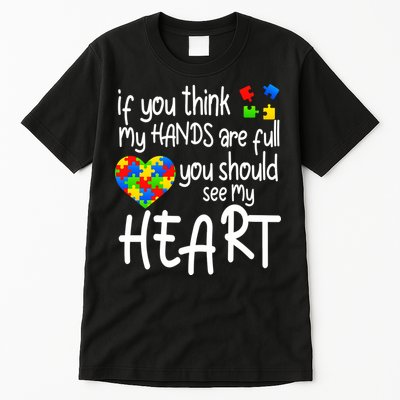 Full Of Heart Autism Parent Tall T-Shirt