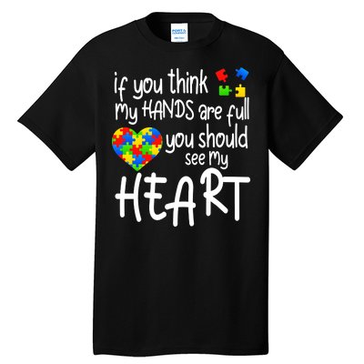 Full Of Heart Autism Parent Tall T-Shirt