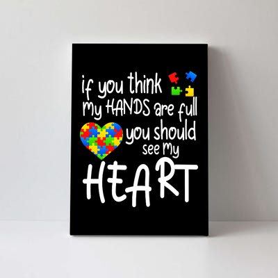 Full Of Heart Autism Parent Canvas