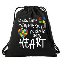 Full Of Heart Autism Parent Drawstring Bag