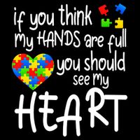 Full Of Heart Autism Parent Drawstring Bag