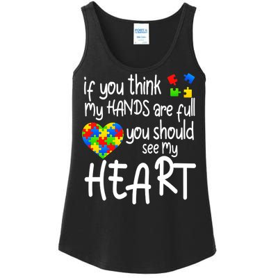 Full Of Heart Autism Parent Ladies Essential Tank