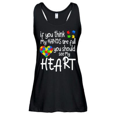 Full Of Heart Autism Parent Ladies Essential Flowy Tank