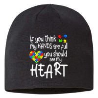 Full Of Heart Autism Parent Sustainable Beanie
