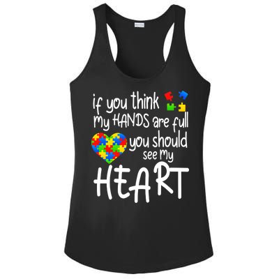 Full Of Heart Autism Parent Ladies PosiCharge Competitor Racerback Tank