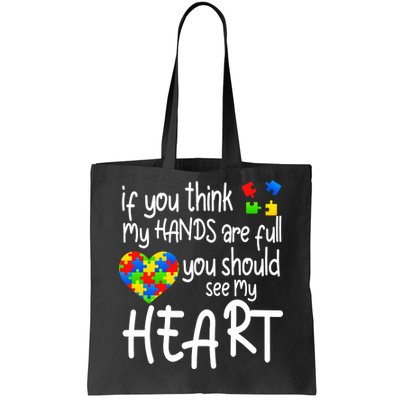 Full Of Heart Autism Parent Tote Bag