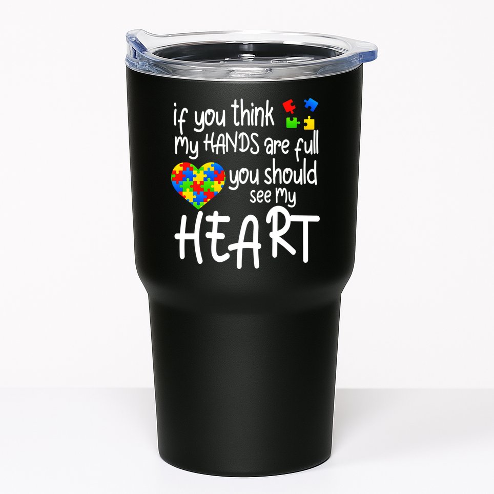 Full Of Heart Autism Parent Tumbler