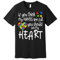 Full Of Heart Autism Parent Premium T-Shirt