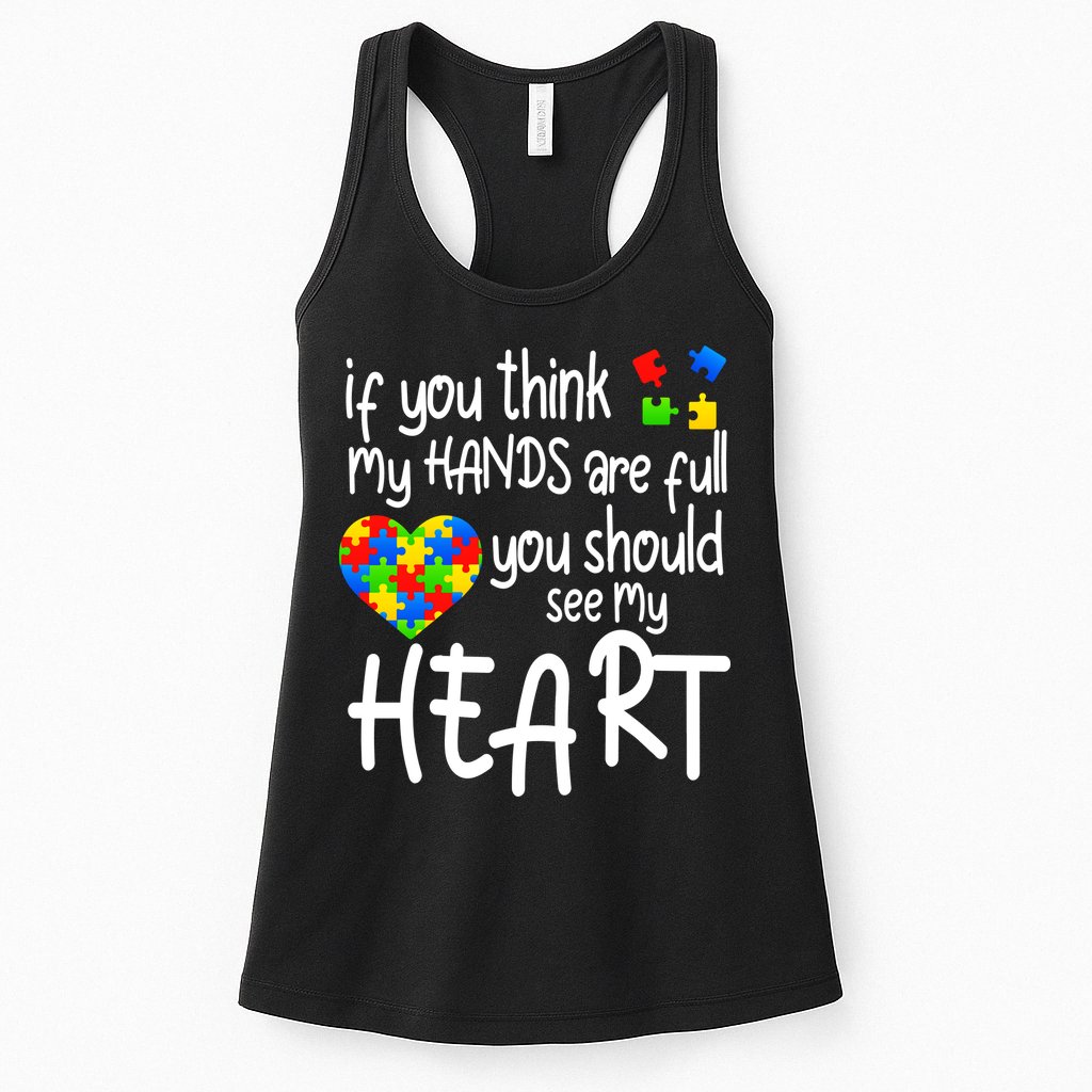 Full Of Heart Autism Parent Womens Tank Top