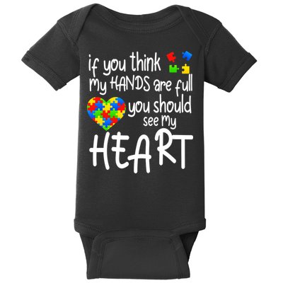 Full Of Heart Autism Parent Baby Bodysuit