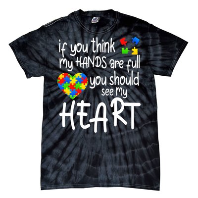 Full Of Heart Autism Parent Tie-Dye T-Shirt