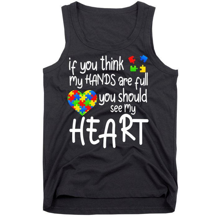 Full Of Heart Autism Parent Tank Top