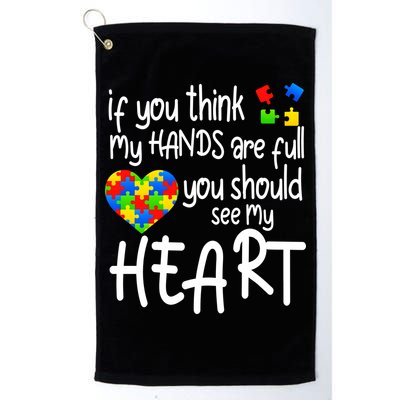 Full Of Heart Autism Parent Golf Towel