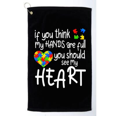 Full Of Heart Autism Parent Platinum Collection Golf Towel