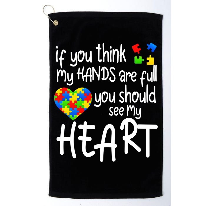 Full Of Heart Autism Parent Golf Towel