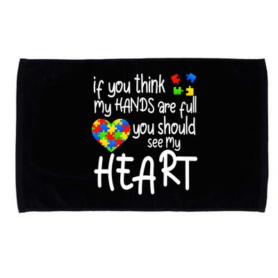 Full Of Heart Autism Parent Microfiber Hand Towel