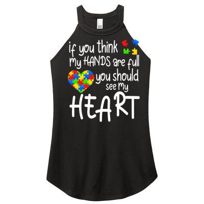 Full Of Heart Autism Parent Women's Perfect Tri Rocker Tank