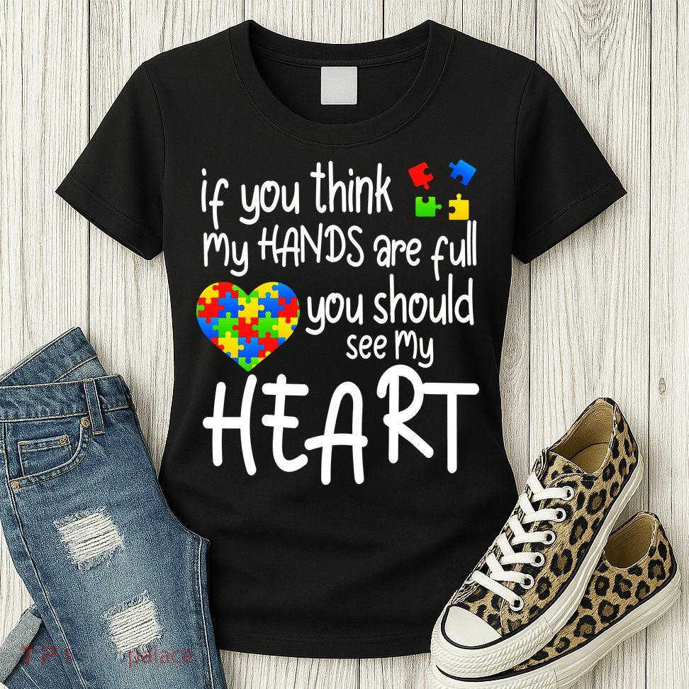 Full Of Heart Autism Parent Womens T-Shirt