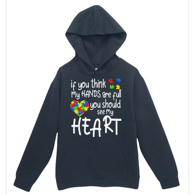 Full Of Heart Autism Parent Urban Pullover Hoodie