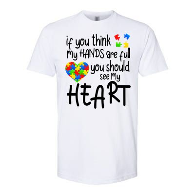 Full Of Heart Autism Parent Softstyle CVC T-Shirt