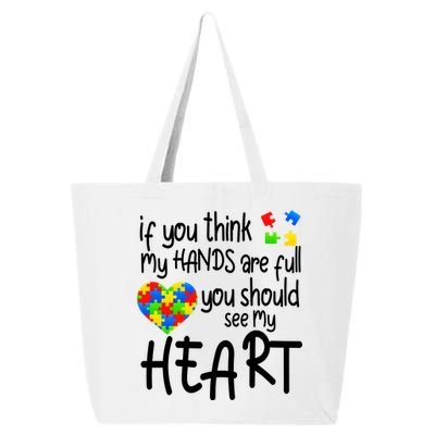 Full Of Heart Autism Parent 25L Jumbo Tote