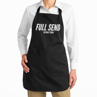 Full Send No Half Sends Full-Length Apron With Pockets