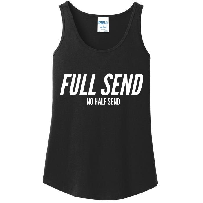 Full Send No Half Sends Ladies Essential Tank