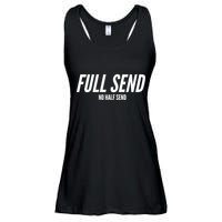 Full Send No Half Sends Ladies Essential Flowy Tank