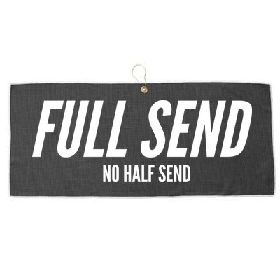 Full Send No Half Sends Large Microfiber Waffle Golf Towel