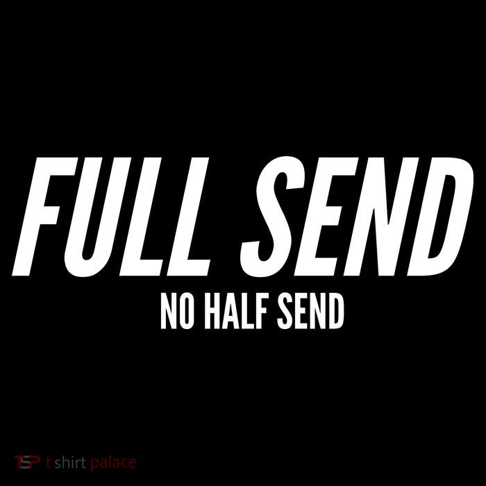 Full Send No Half Sends Cropped Pullover Crew