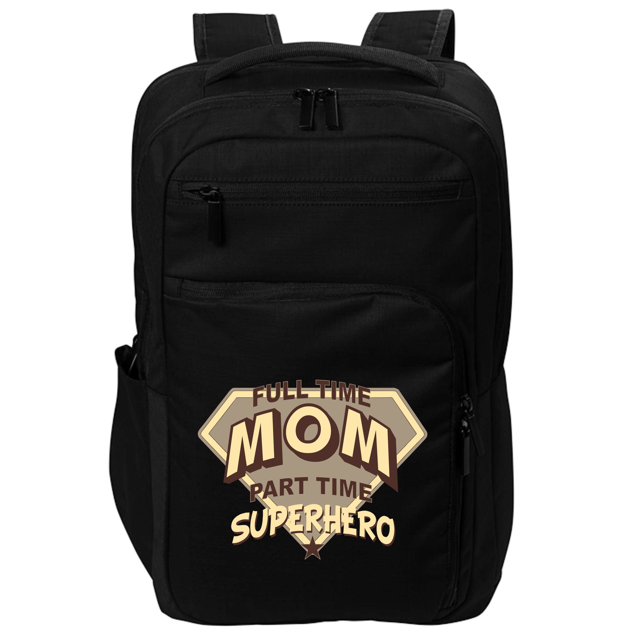 Full Time Mom Part Time Superhero Impact Tech Backpack