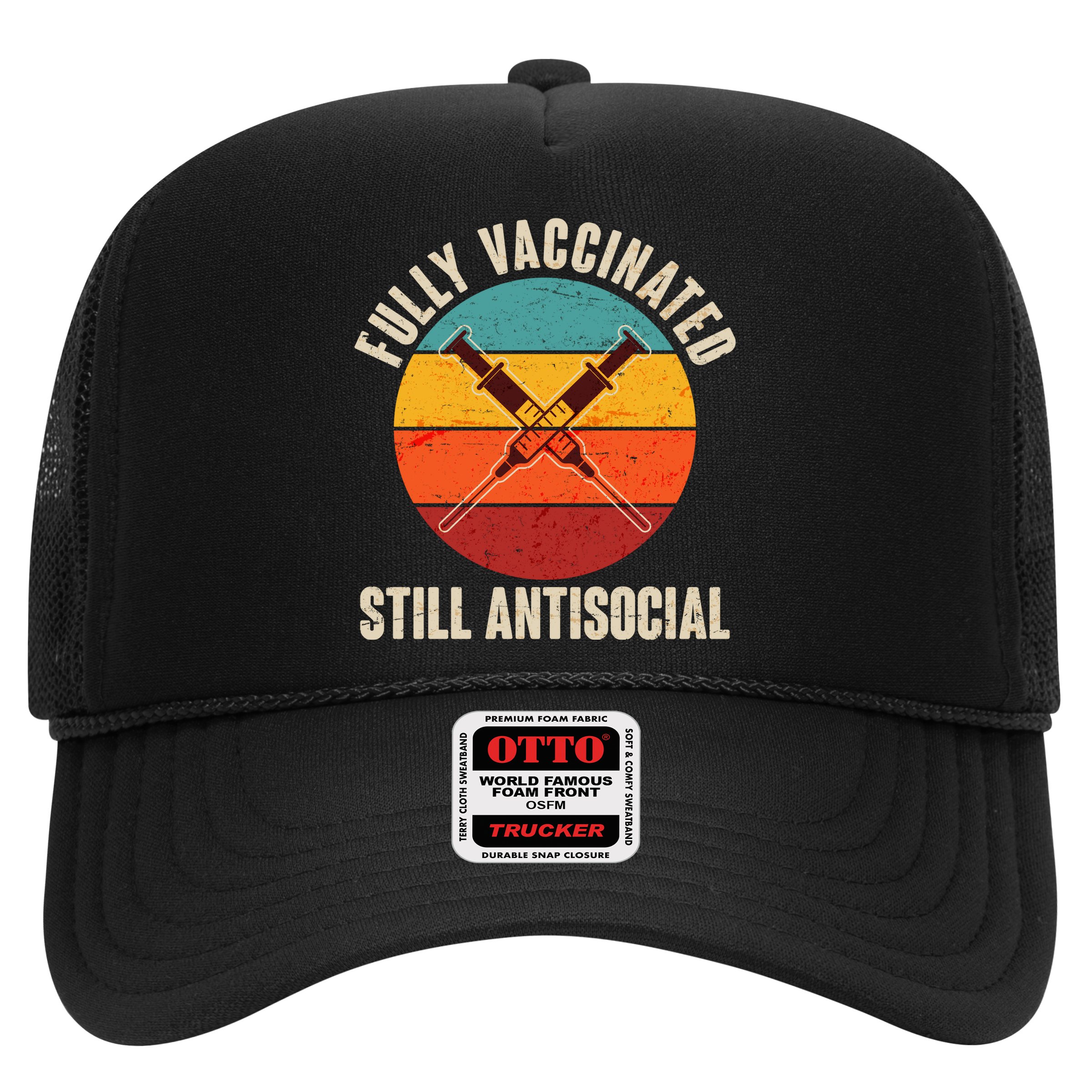 Fully Vaccinated Still Antisocial Vintage Hat