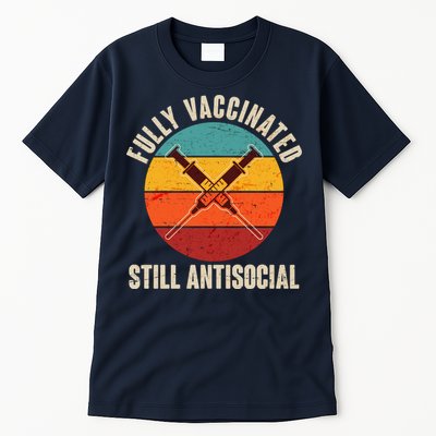 Fully Vaccinated Still Antisocial Vintage Tall T-Shirt