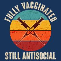 Fully Vaccinated Still Antisocial Vintage Bucket Hat