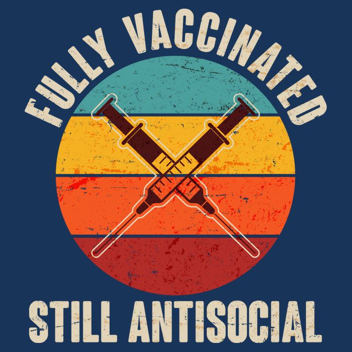 Fully Vaccinated Still Antisocial Vintage Flatbill Hat