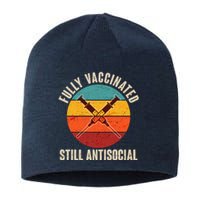 Fully Vaccinated Still Antisocial Vintage Sustainable Beanie