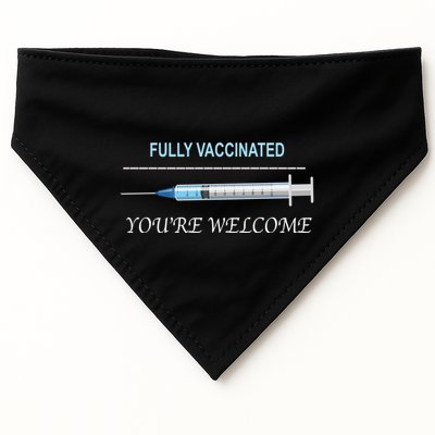 Fully Vaccinated You're Welcome USA-Made Doggie Bandana