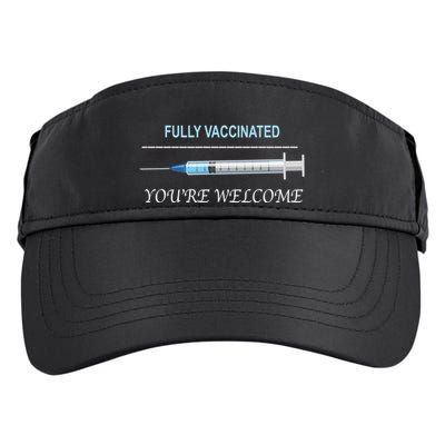 Fully Vaccinated You're Welcome Adult Drive Performance Visor
