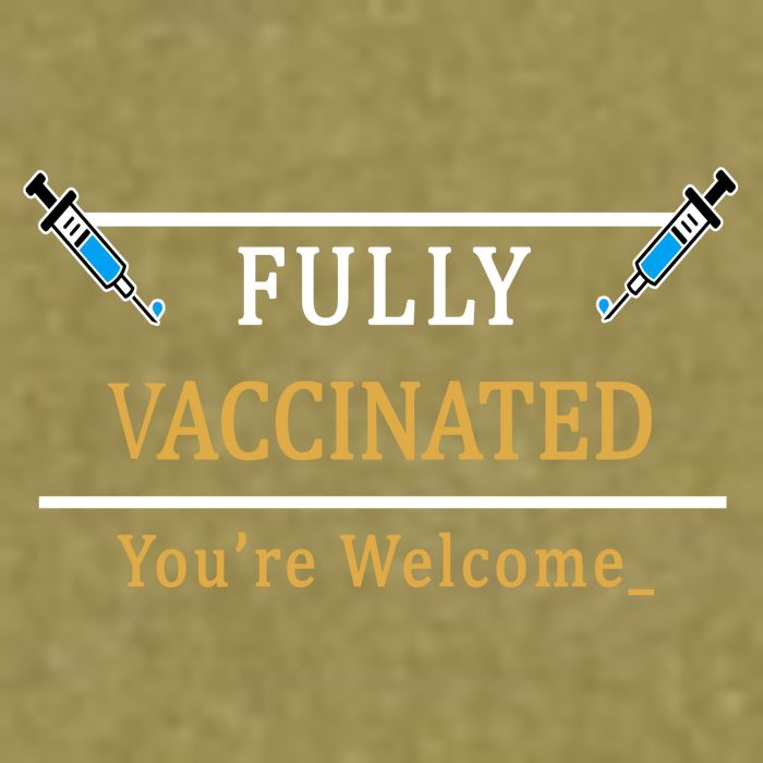 Fully Vaccinated You're Welcome Funny Pandemic Garment-Dyed Women's Muscle Tee