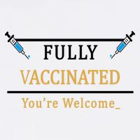 Fully Vaccinated You're Welcome Funny Pandemic Garment-Dyed Sweatshirt