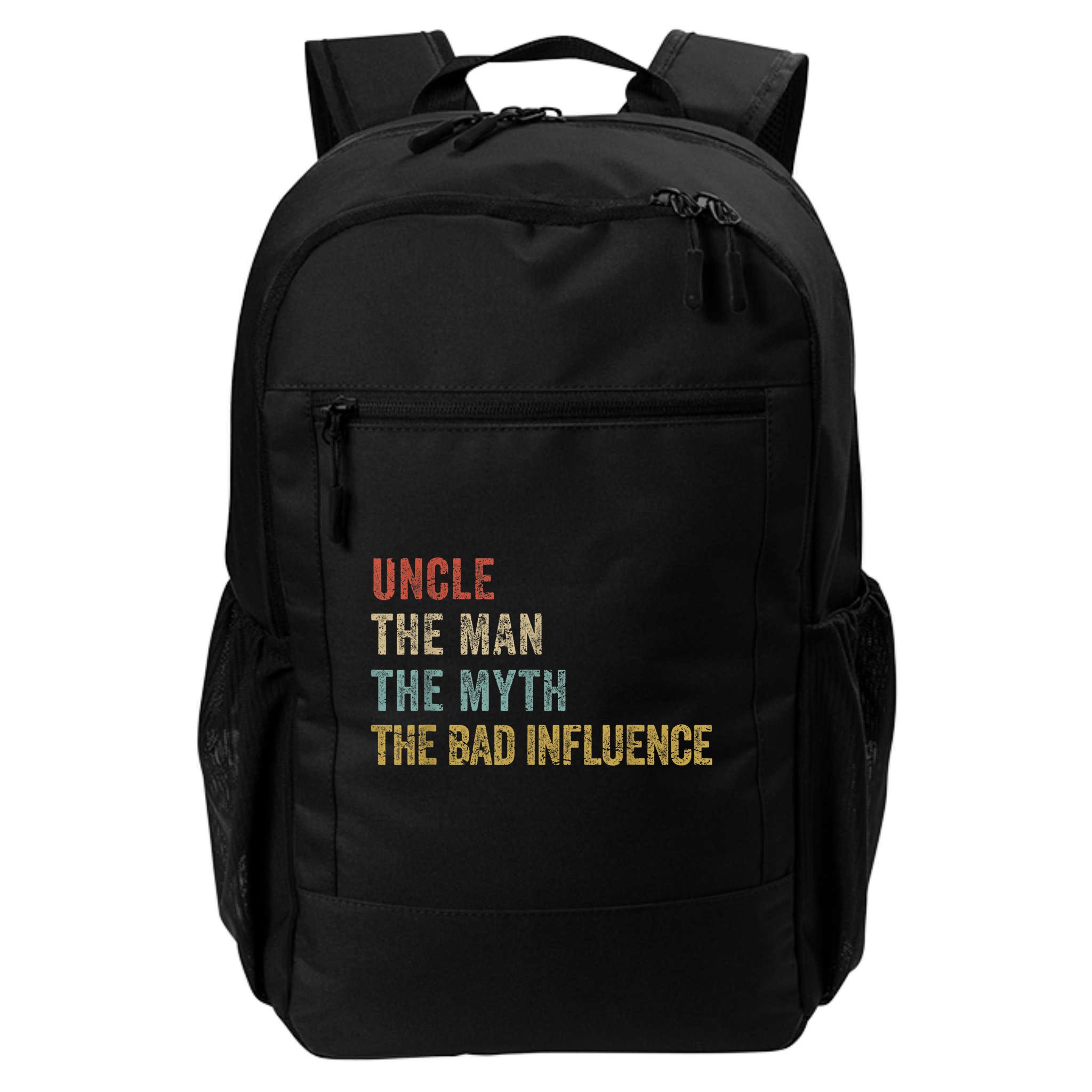  Funny Uncle Man Myth Bad Influence Shirt Retro Vintage Backpack