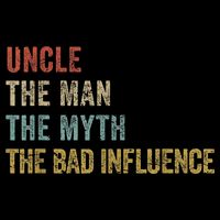  Funny Uncle Man Myth Bad Influence Shirt Retro Vintage Backpack