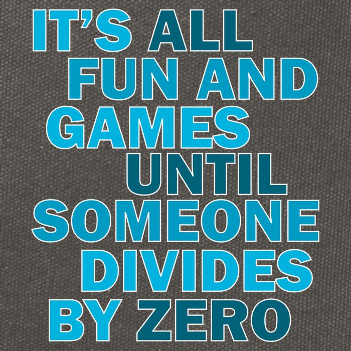Fun And Games Until Someone Divides By Zero Cotton Canvas Backpack