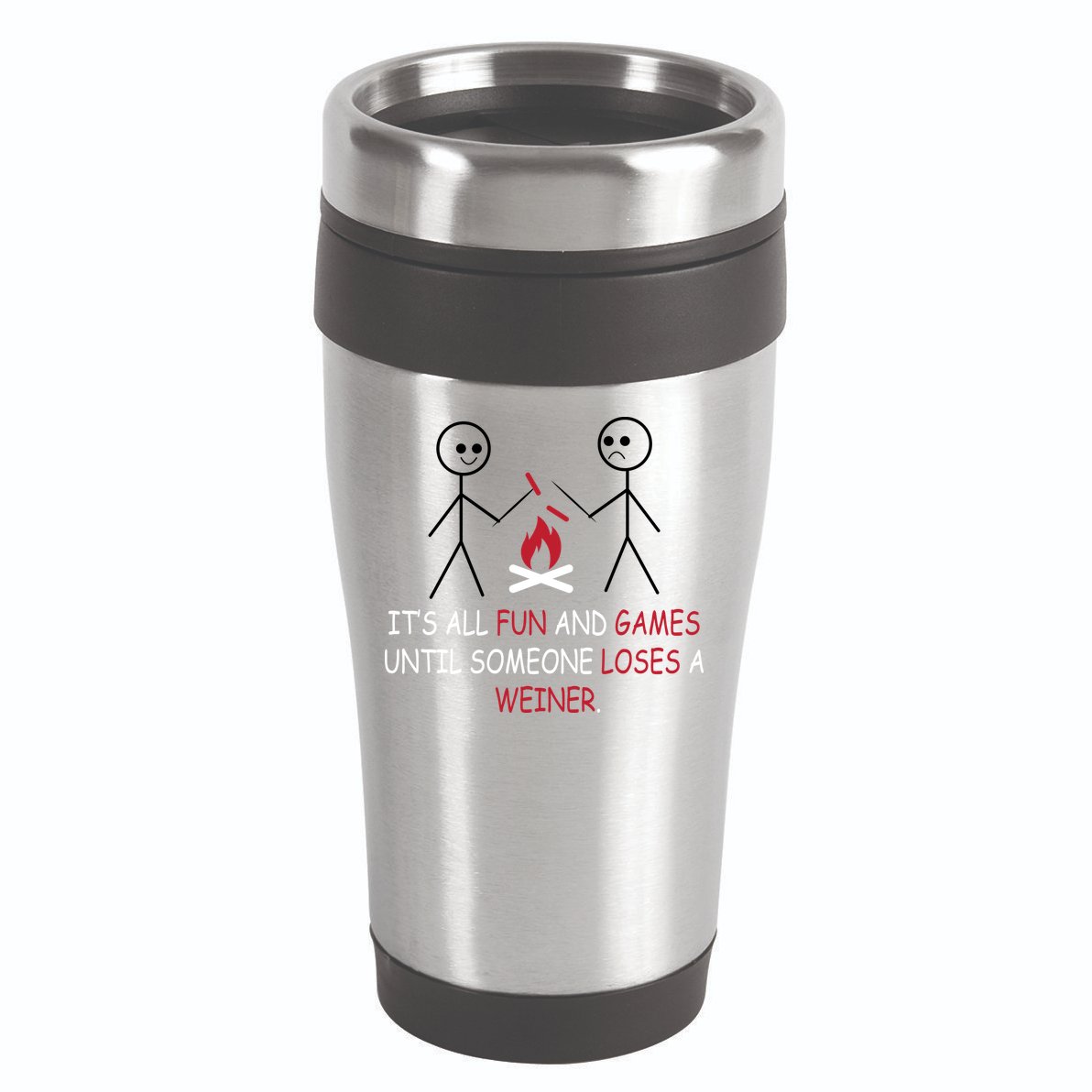 Fun And Games Until Someone Loses A Wiener 16oz Travel Tumbler
