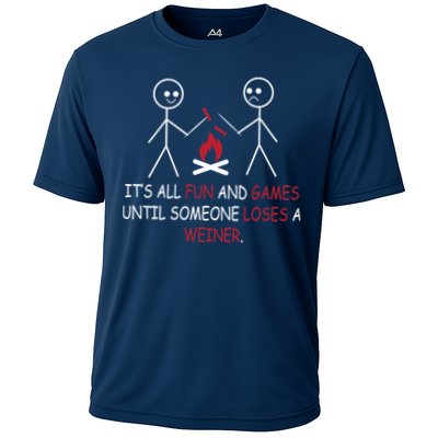 Fun And Games Until Someone Loses A Wiener Performance Shirt