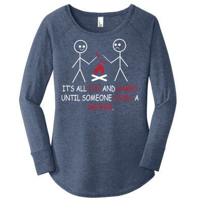 Fun And Games Until Someone Loses A Wiener Women's Perfect Tri Tunic Long Sleeve Shirt