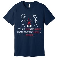 Fun And Games Until Someone Loses A Wiener Premium T-Shirt