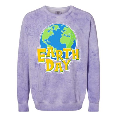 Fun Celebrate Earth Day Colorblast Crewneck Sweatshirt