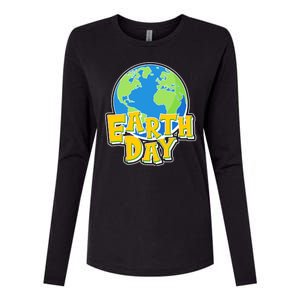 Fun Celebrate Earth Day Womens Cotton Relaxed Long Sleeve T-Shirt