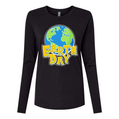 Fun Celebrate Earth Day Womens Cotton Relaxed Long Sleeve T-Shirt